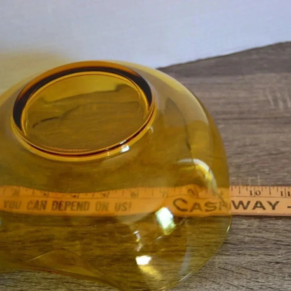 Vtg Anchor  Hocking Amber Chip & Dip Set - Picture 4 of 7